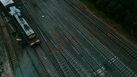 Containers by train, logistics Video stock 87407360