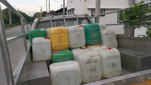 Containers on truck Video stock 149543301