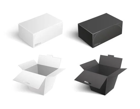 Containers Vector Icons Boxes Packages Templates 스톡 일러스트