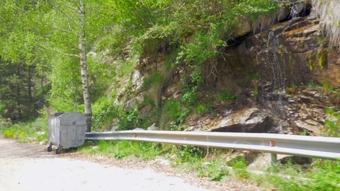 Containers for waste in nature Stock Footage 108845486