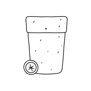 Containers for zero waste concept. Hand drawn doodle style. Vector illustrati Stock Illustration