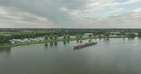 Containership on the channel Stock Footage 264919536
