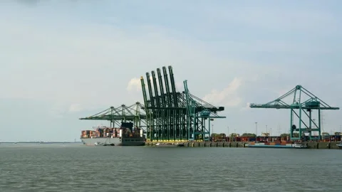 Containership Stock Footage 289907151