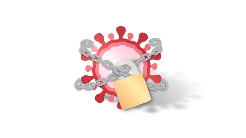 Containment of coronavirus Stock Footage 128579085