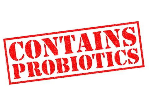 Contains Probiotics Stock Illustration