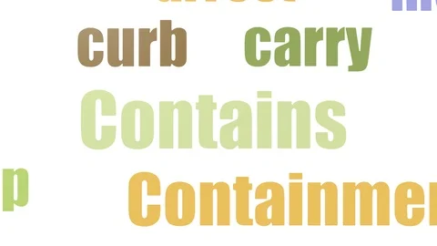 Contains Tag Cloud Animated Isolated On White Stock Footage 103665227