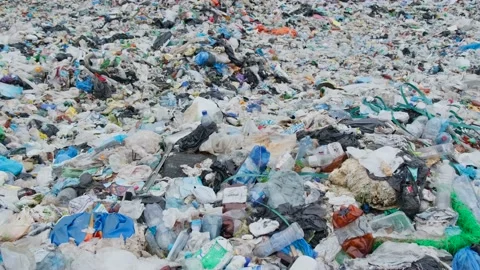 Contaminated beaches with plastic waste Cabrillo Beach in San Pedro, USA Stock Footage 234078554