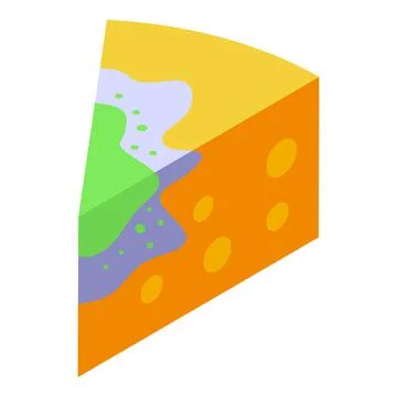 Contaminated cheese icon isometric vector. Inspect control Stock Illustration