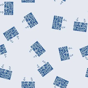 Contaminated crops glyph seamless pattern Stock Illustration