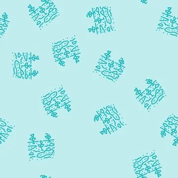 Contaminated crops line seamless pattern Stock Illustration