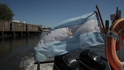 Contaminated river in Argentina Stock Footage 131902694