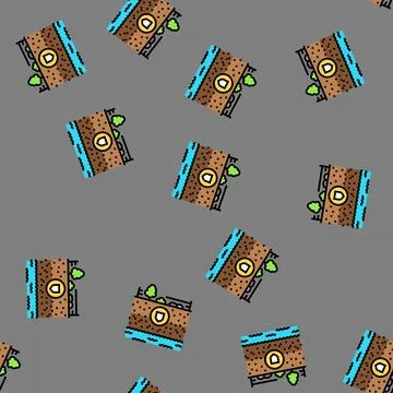 Contaminated sites hydrogeologist vector seamless pattern Stock Illustration