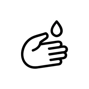 Contaminated water icon vector. Isolated contour symbol illustration Stock Illustration