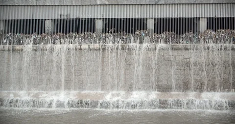 Contaminated Waterfall Video stock 118985612