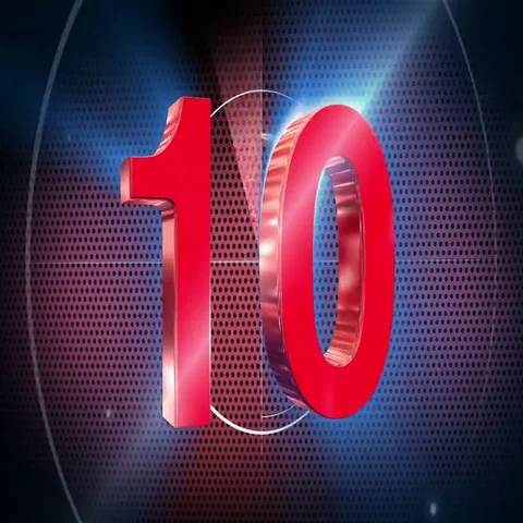 Contdown 10 to 2017 generic RED Stock Footage 69562883