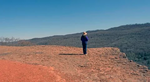 Contemplating the Distance View Stock Photos