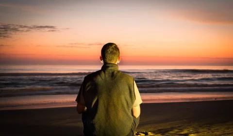 Contemplating Man Stock Photos