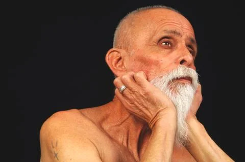 Contemplative man Stock Photos