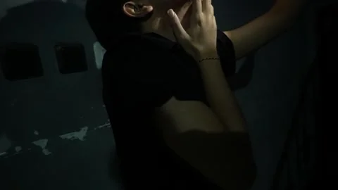 Contemplative Portrait in Soft Light Stock Footage 313467714