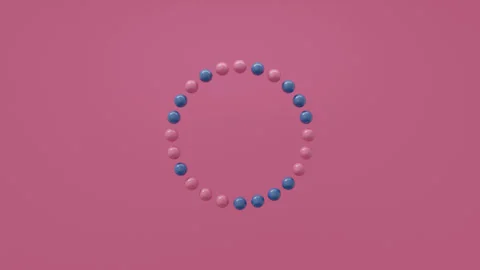 Contemporary abstract 3D render featuring geometric objects, modern digital Stock Footage 339634185