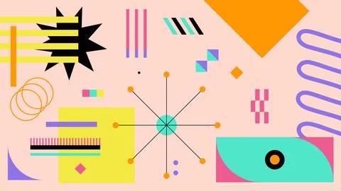 Contemporary Abstract Background Stock Illustration