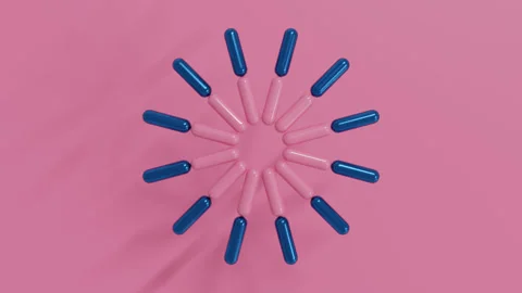Contemporary abstract composition featuring geometric objects, realistic 3D  Stock Footage 339634155