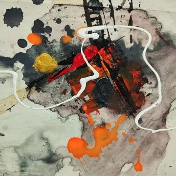 Contemporary abstract expressionism paintings Stock Illustration