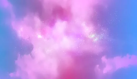 Contemporary Abstract Gradient Sky Background with Sparkles Stock Illustration