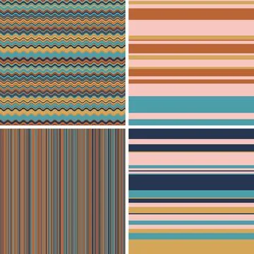 Contemporary abstract wallpapers set featuring expressive form language, grad Stock Illustration