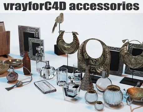 Contemporary Accessories for Interior Renderings 3D Model
