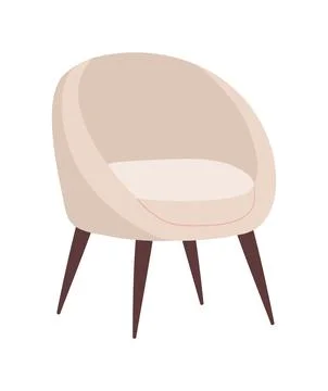 Contemporary armchair. Vector Stock Illustration
