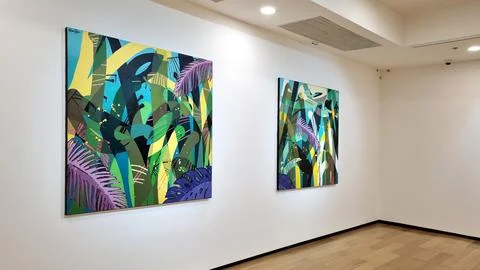 Contemporary Art Exhibition Stock Photos