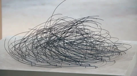 Contemporary art installation 3 Stock Footage 47149523