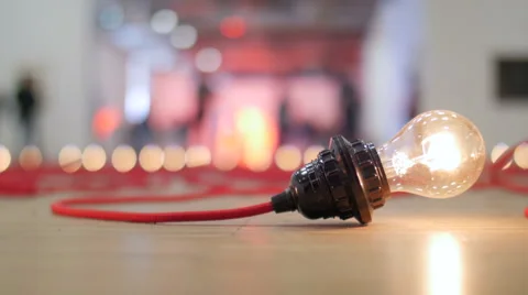 Contemporary art installation Stock Footage 58495883