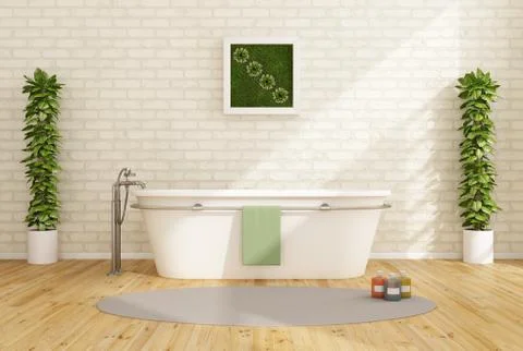 Contemporary bathroom Illustrazione stock