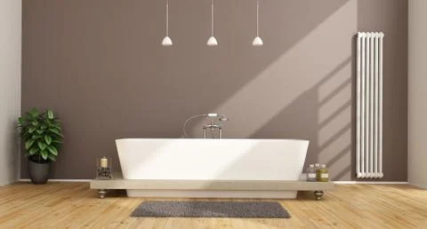 Contemporary bathroom Stock Illustration