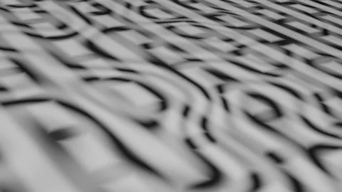 Contemporary Black White Geometric Vector Background With Interlocking Stock Illustration