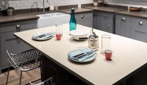 Contemporary Breakfast Table Stock Photos