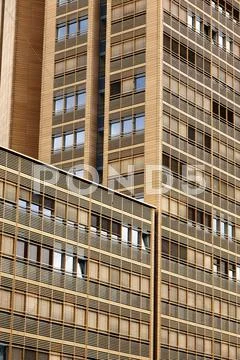 Contemporary building architecture abstract Stock Photos