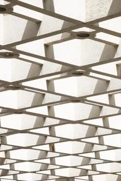 Contemporary concrete ceiling Фото