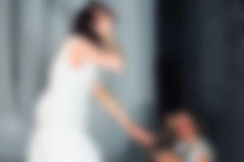 Contemporary dance performance bokeh blur background Foto stock