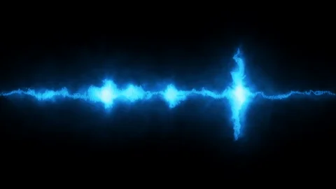 Contemporary electric bright frequency wave - looped Stock Footage 120096853