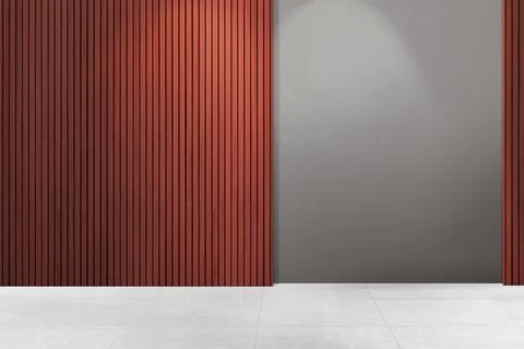 Contemporary empty room authentic interior design Ilustração Stock