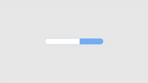 Contemporary fill progress bar flat UI overlay element animation Stock Footage 336186818