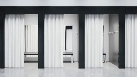 Contemporary fitting room interior in a Stock Video Pond5