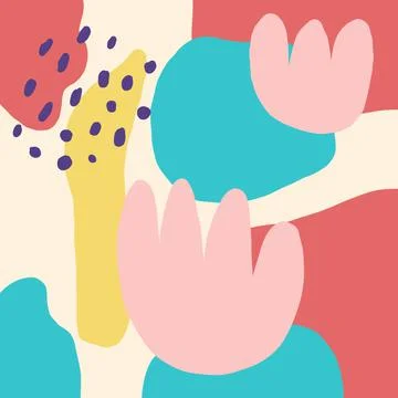Contemporary floral seamless pattern Stock Illustration