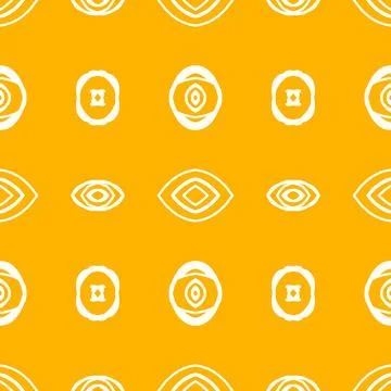 A contemporary geometric fabric pattern featuring a bright yellow Illustrazione stock