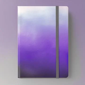 Contemporary gradient journal gray purple Stock Illustration