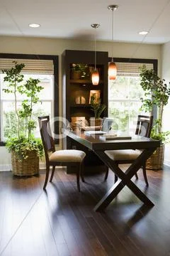 Contemporary home office Stock-Fotos