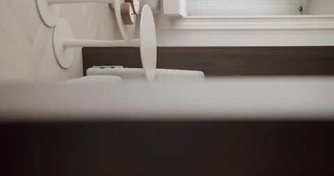 Contemporary Interior Design Featuring Modern Furniture and Wooden Elements Stock Footage 282093937